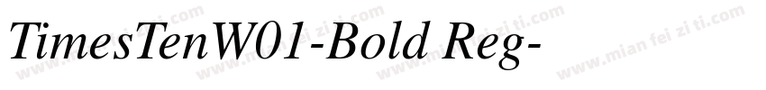 TimesTenW01-Bold Reg字体转换